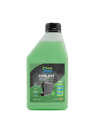 Sharp Shine Engine Coolant - Green water (33% Concentration) - 1 Litres