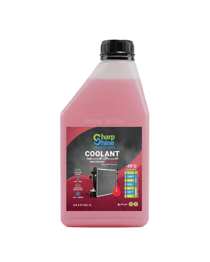 Sharp Shine Engine Coolant - Red water (33% Concentration) - 1 Litres