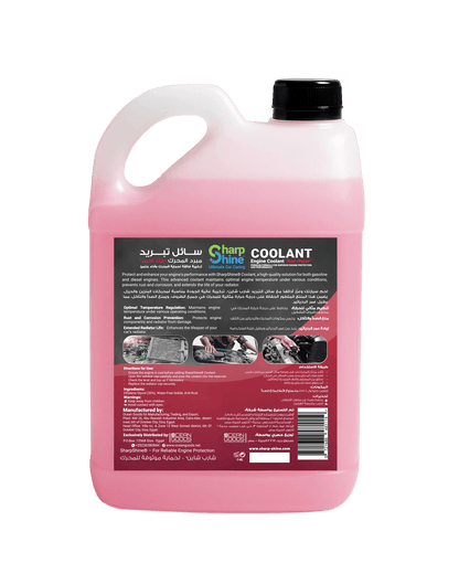 Sharp Shine Engine Coolant - Red water (33% Concentration) - 4 Litres
