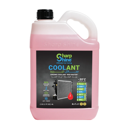 Sharp Shine Engine Coolant - Red water (50% Concentration) - 4 Litres
