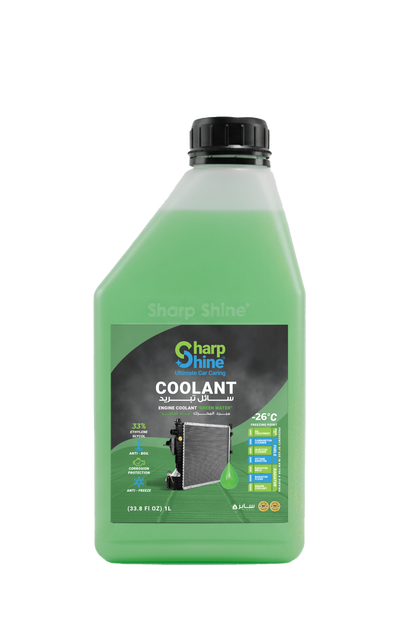 Sharp Shine Engine Coolant - Green water (33% Concentration) - 1 Litres