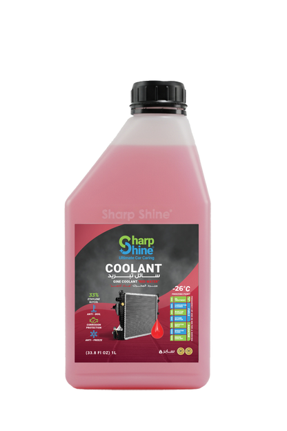 Sharp Shine Engine Coolant - Red water (33% Concentration) - 1 Litres