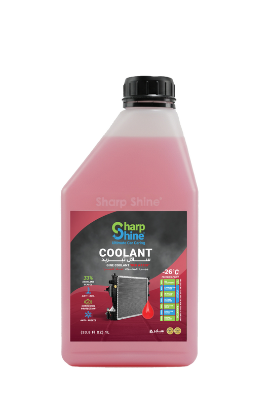 Sharp Shine Engine Coolant - Red water (33% Concentration) - 1 Litres