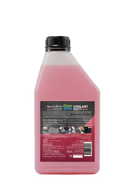 Sharp Shine Engine Coolant - Red water (33% Concentration) - 1 Litres