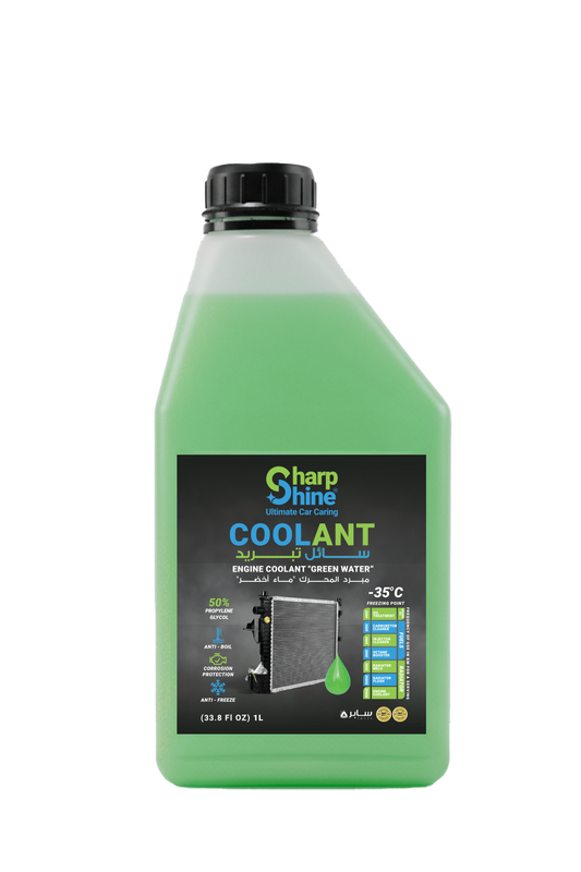 Sharp Shine Engine Coolant - Green water (50% Concentration) - 1 Litres