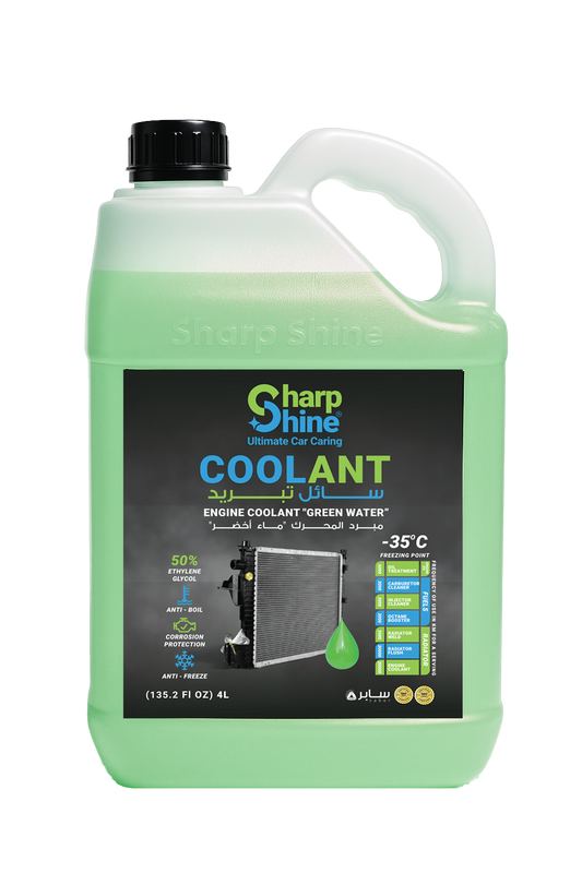 Sharp Shine Engine Coolant - Green water (50% Concentration) - 4 Litres