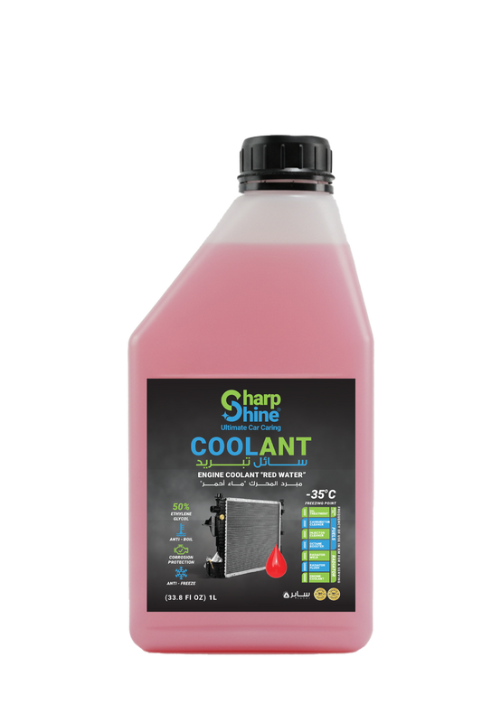 Sharp Shine Engine Coolant - Red water (50% Concentration) - 1 Litres