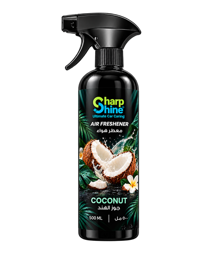 معطر هواء SharpShine® بريحة جوز الهند، بخاخة 500 مل – وش العبوة