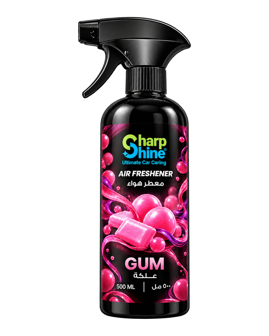 معطر هواء SharpShine® بريحة علكة، بخاخة 500 مل – وش العبوة