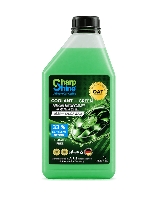 Sharp Shine Engine Coolant - Green water (33% Concentration) - 1 Litres