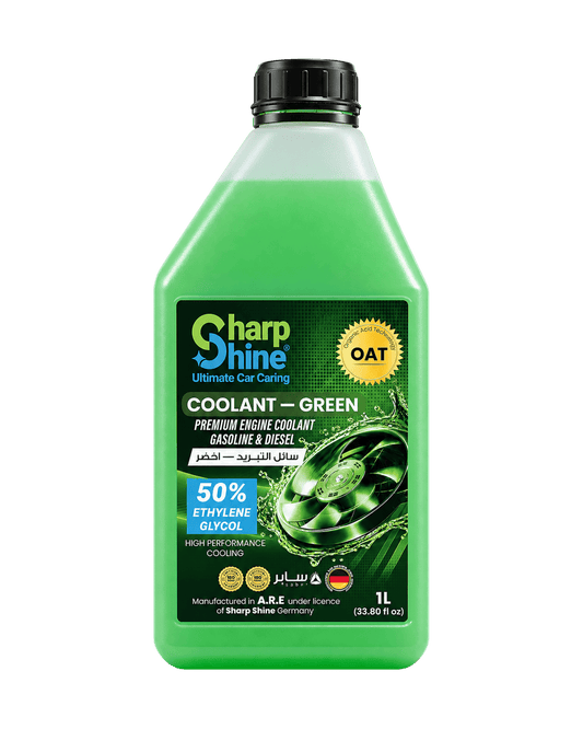 Sharp Shine Engine Coolant - Green water (50% Concentration) - 1 Litres
