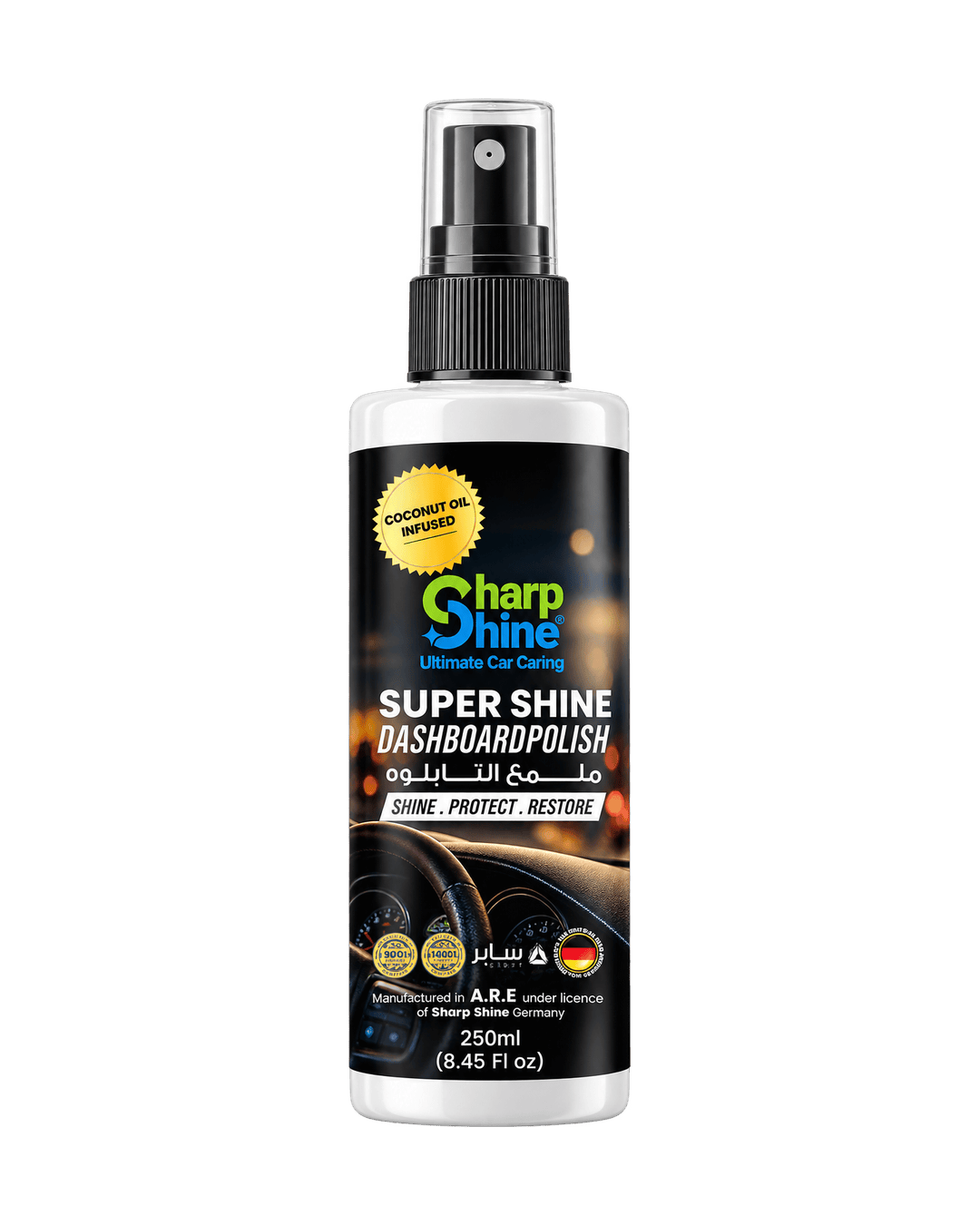 SharpShine® Super Shine Dashboard Polisher - 250 ml.